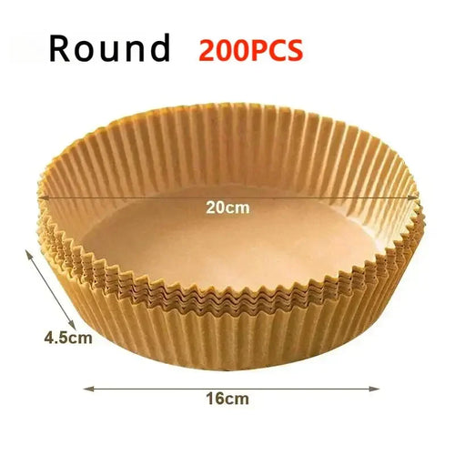 50/100PCS Air Fryer Disposable Paper Square Round Baking Paper