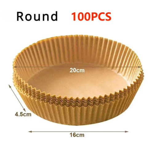 50/100PCS Air Fryer Disposable Paper Square Round Baking Paper