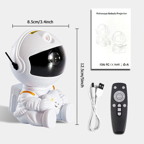 Galaxy Star Projector Starry Sky Night Light Astronaut Lamp Home Room