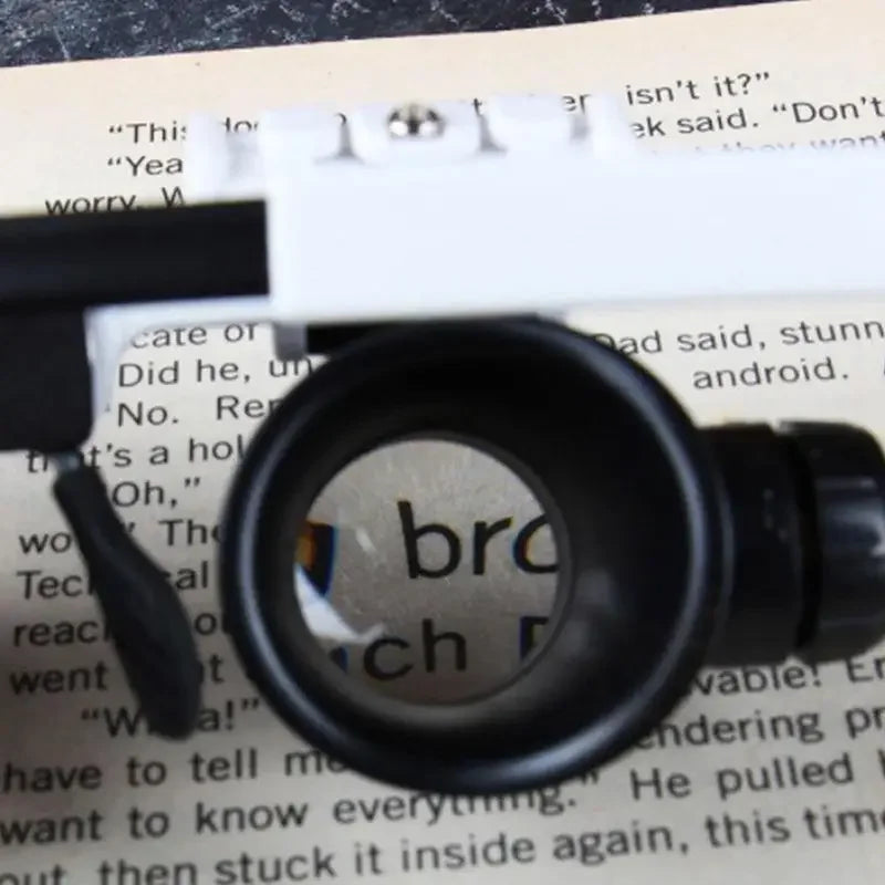 2XLED Watch Jeweler Repair Magnifier Head-Mounted Headband Adjustable