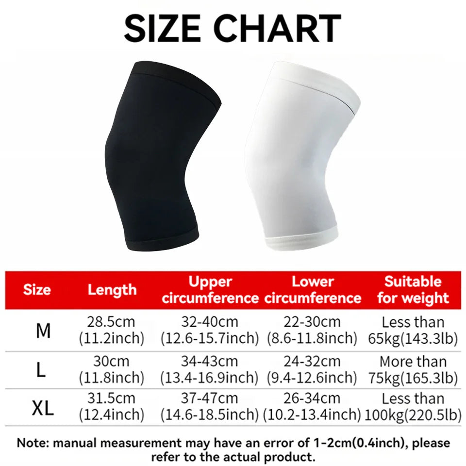 GOBYGO 1Pcs Basketball Sports Knee Pads Elastic Knitted Compression