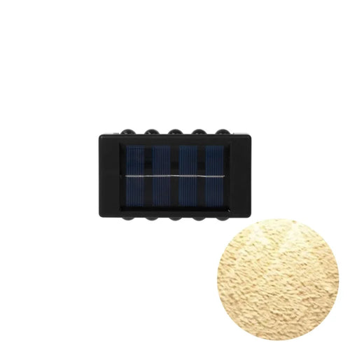1pc 2/4/6/8/10/12LEDs Solar LED Wall Lights, Outdoor Wall Lamp For