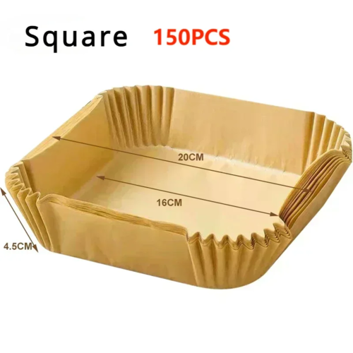 50/100PCS Air Fryer Disposable Paper Square Round Baking Paper