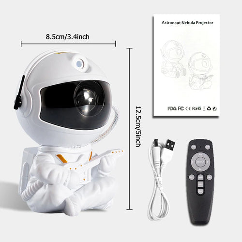 Galaxy Star Projector Starry Sky Night Light Astronaut Lamp Home Room