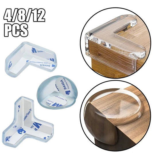 4Pcs/8Pcs/12Pcs Child Baby Safety Silicone Protector Table Corner Edge